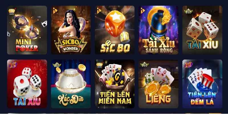 Các trò chơi game bài nổi bật tại SODO